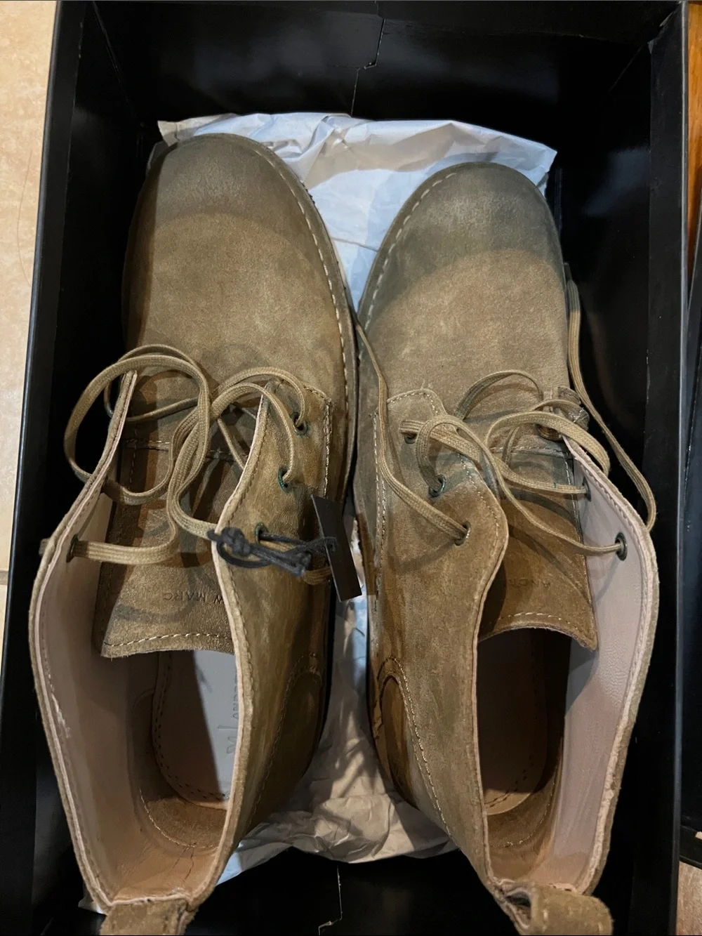 Andrew Marc Tan Suede Chukka Boots